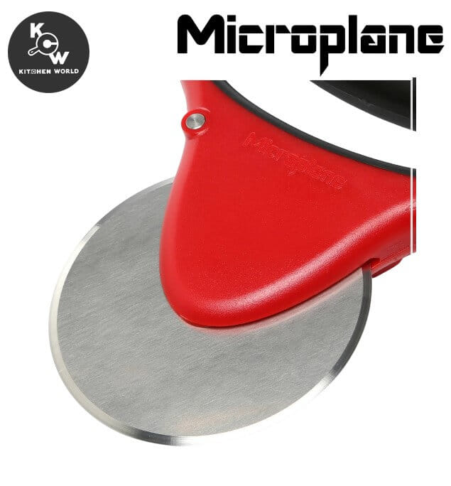 มีดตัดพิซซ่าใบมีดถอดได้ Microplane 37105E-6 สีแดง